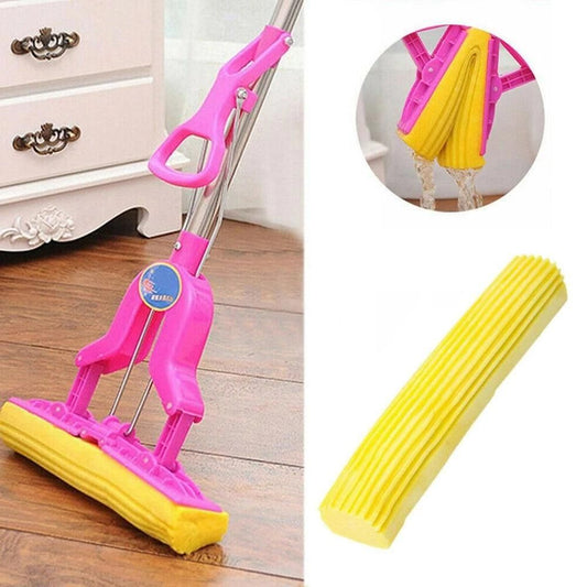 Mop Home Cleaning Sponge Floor Cleaning & Folding Absorbing Squeeze Water Magic Mop (Assorted)